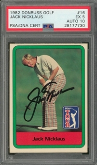 1982 Donruss Golf Signed Near Set (62/66) (Beckett PreCert)